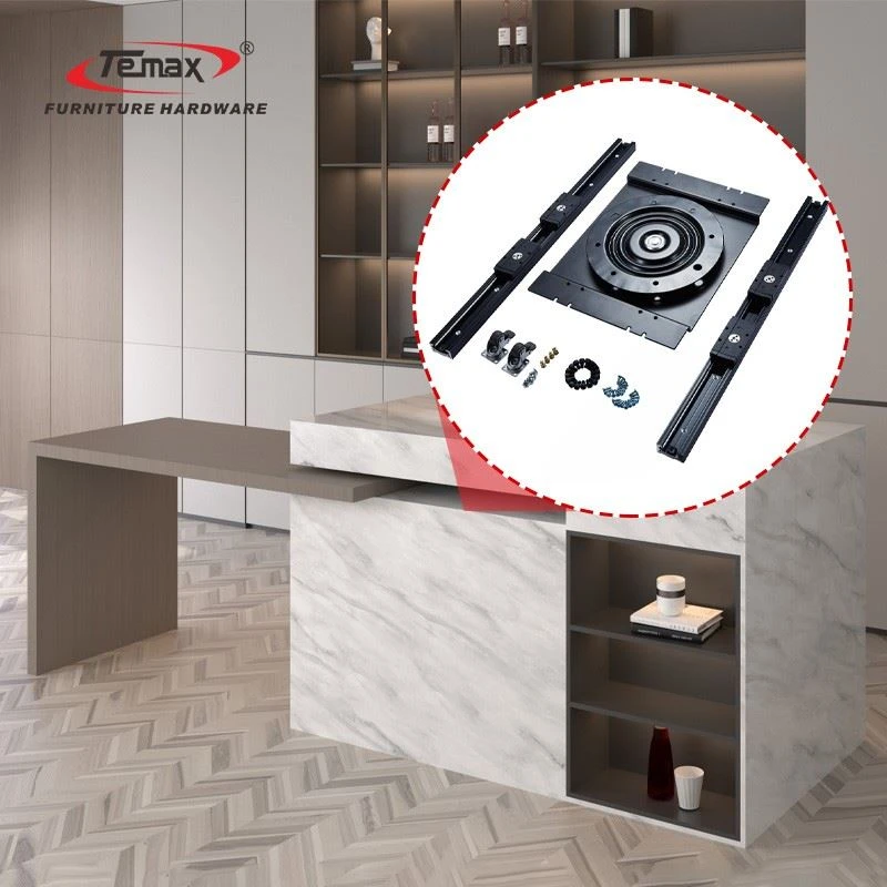 TEMAX Heavy-duty 90° Rotating Island Table Slide Rail DB5015T best
